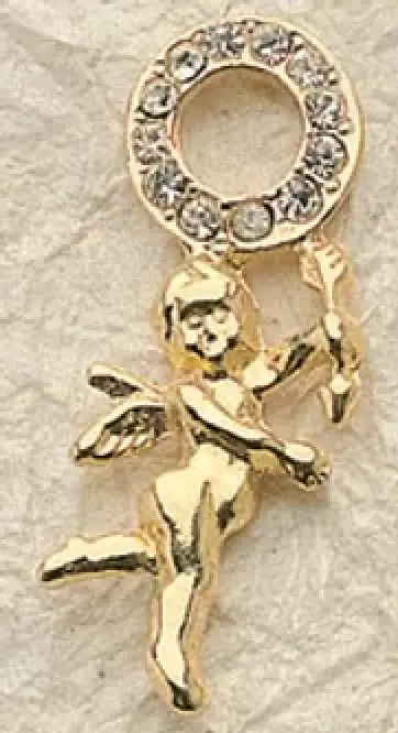 Crystal Cupid Charm Pair