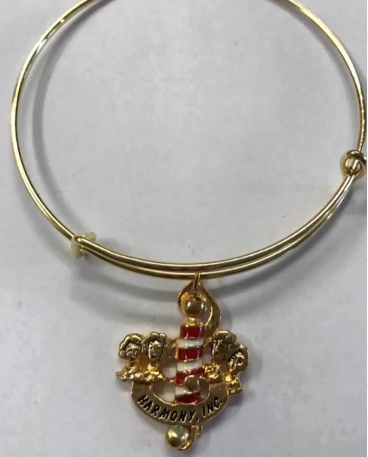 Harmony Inc. Barbershop Logo  Expandable Bracelet