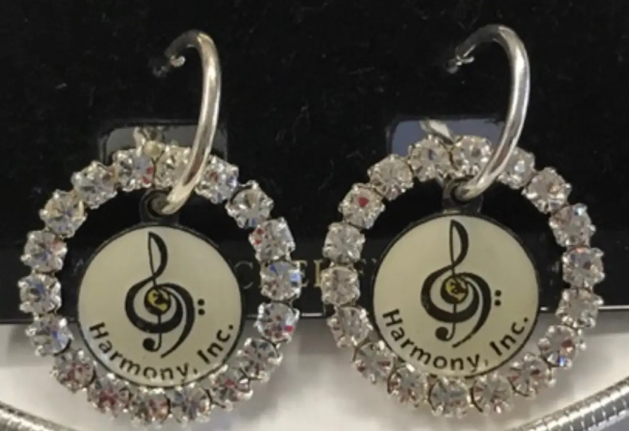 Harmony Inc. Barbershop Logo Earring Set