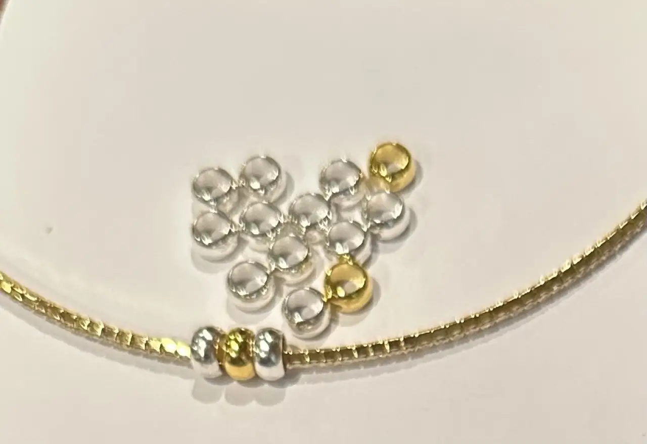 Spacer Beads  $4 each (Spacer Bead are used to add space between the charms used on bracelets, necklaces and pins)