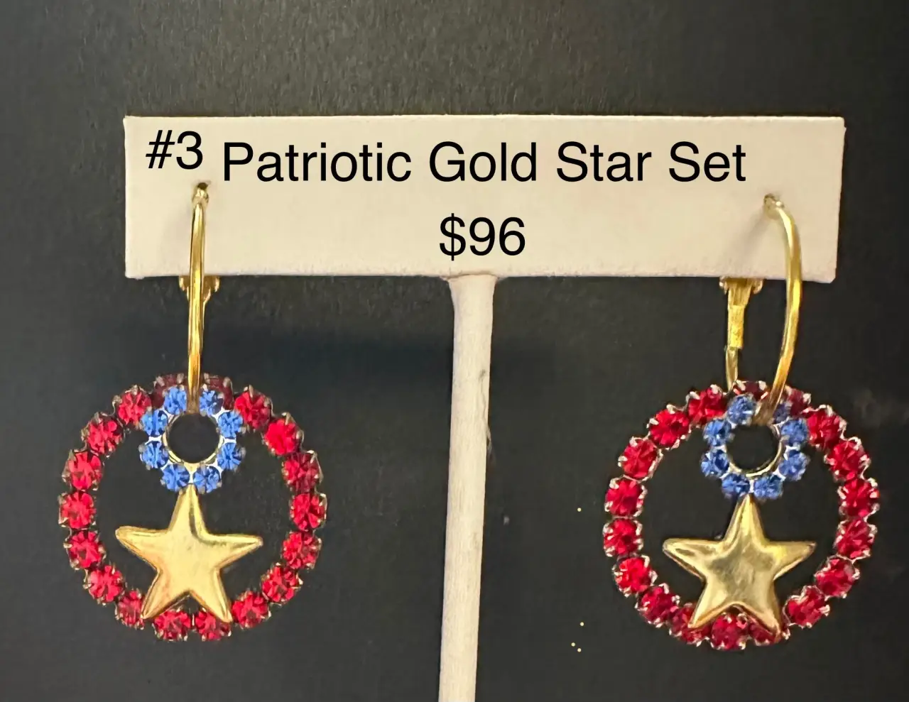 Patriotic Gold Star set #3  $96 pair