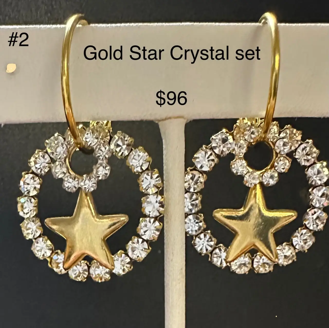 Gold Star Crystal set # 2  $96 pair