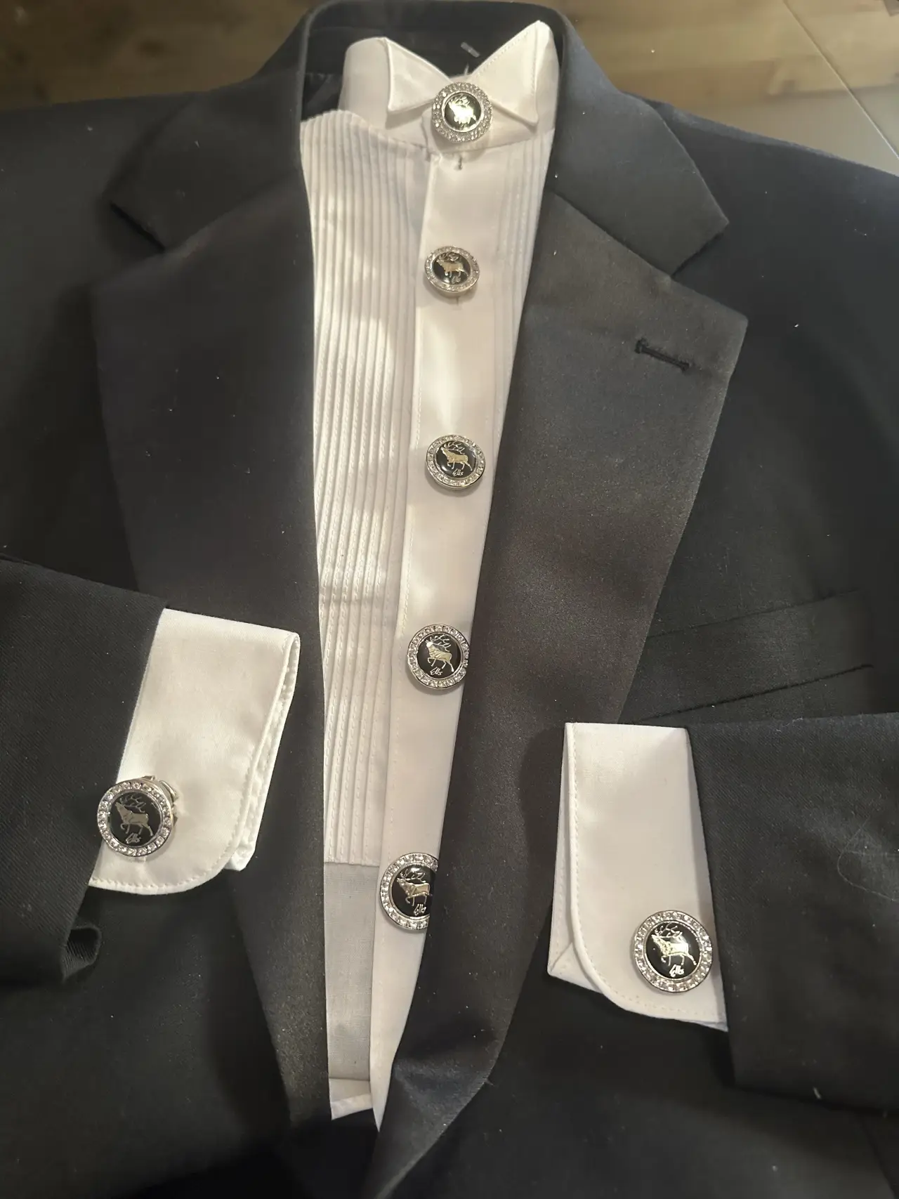 ELKS Crystal cufflinks $79 pair