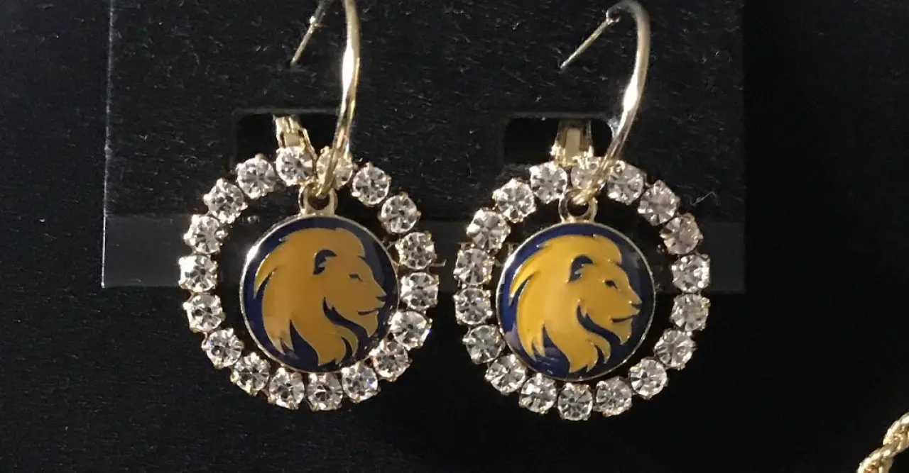 Lions Head Earring Set
