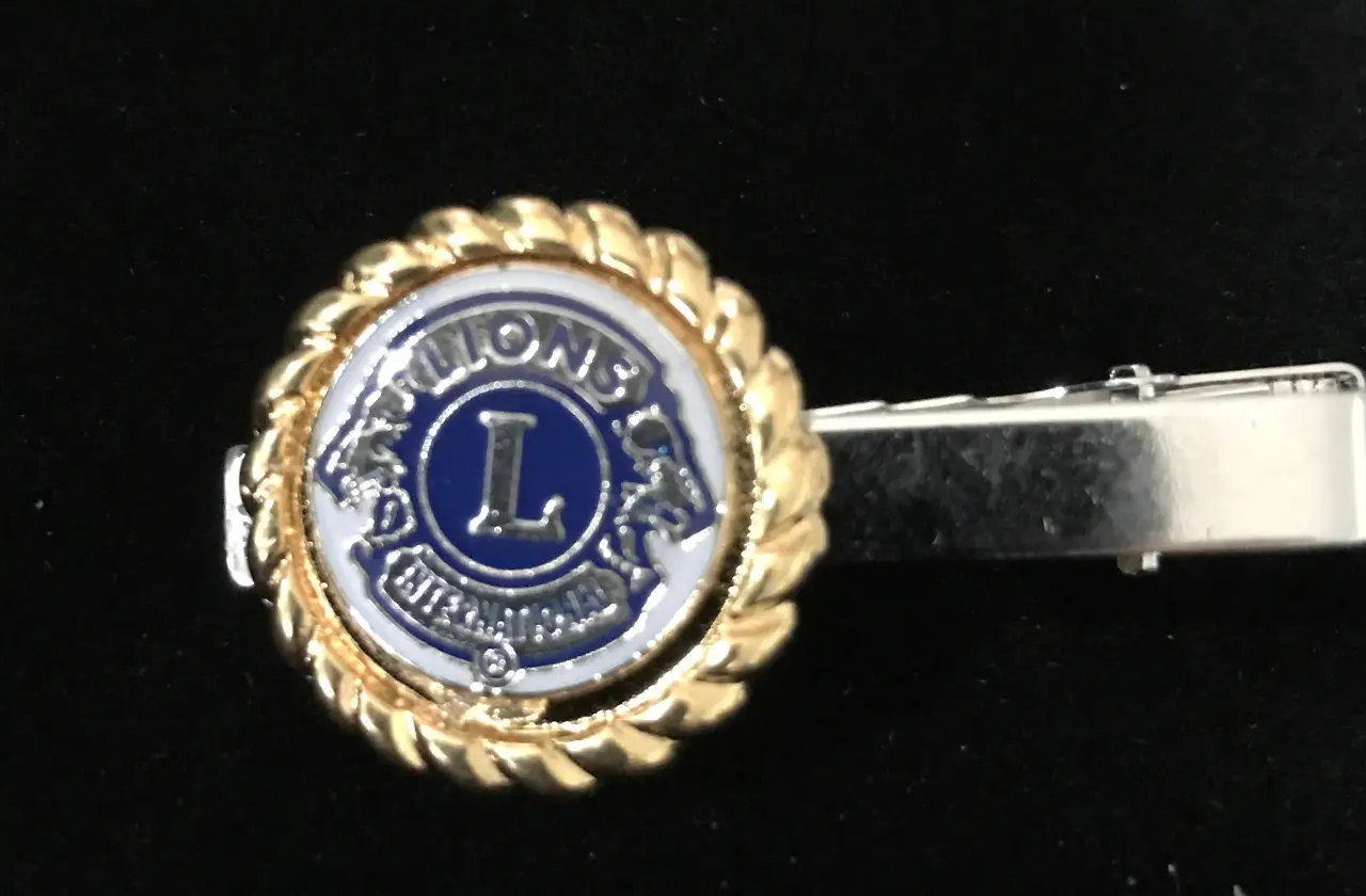 Lions International Tie Clasp