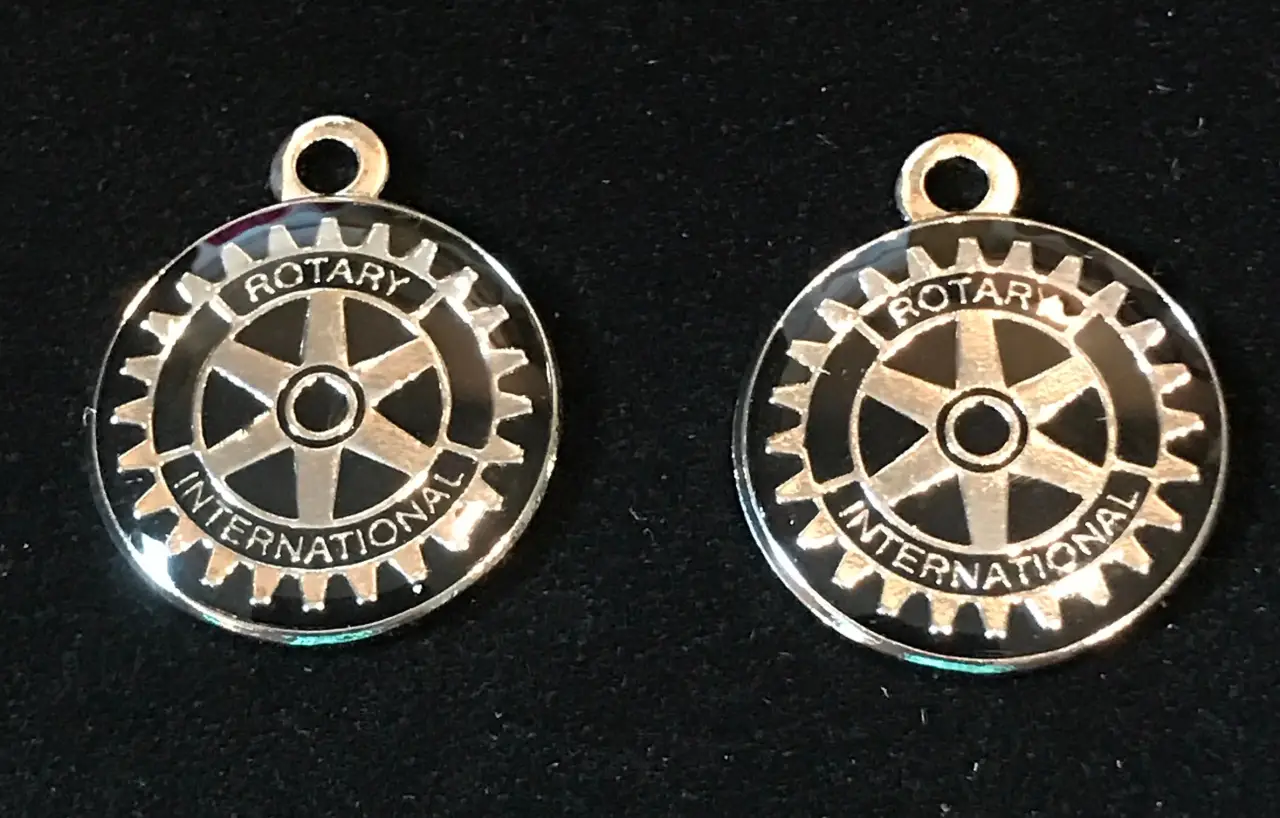 Rotary International Charm Pair