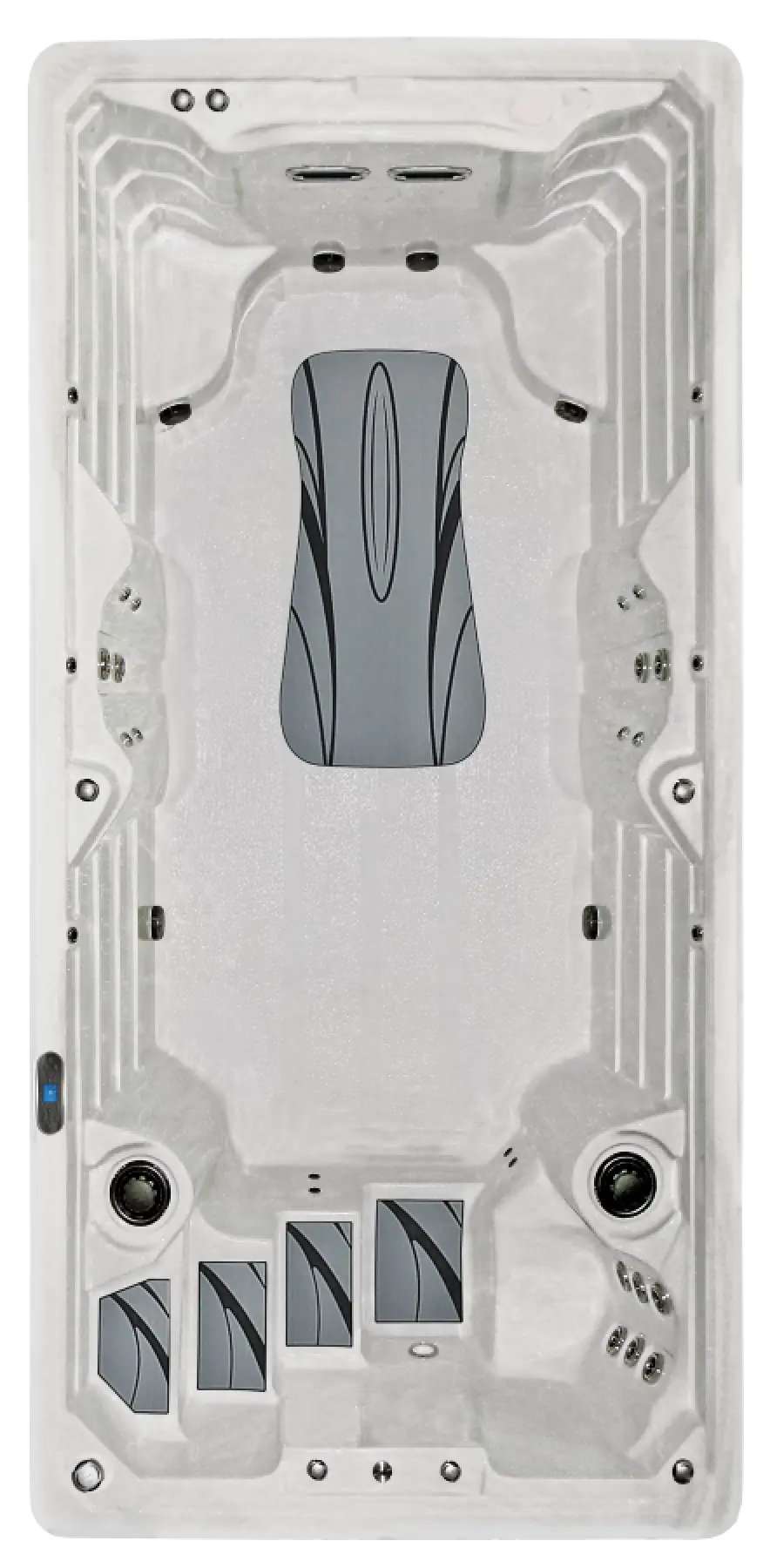 pdc spas fx15s synergy series swim spa shell