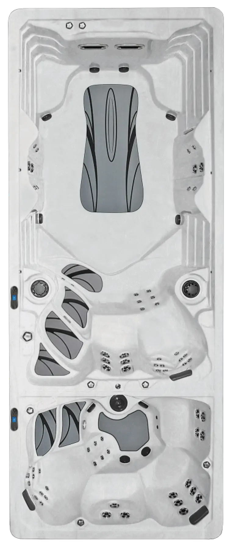 pdc spas FX219 synergy series swim spa shell