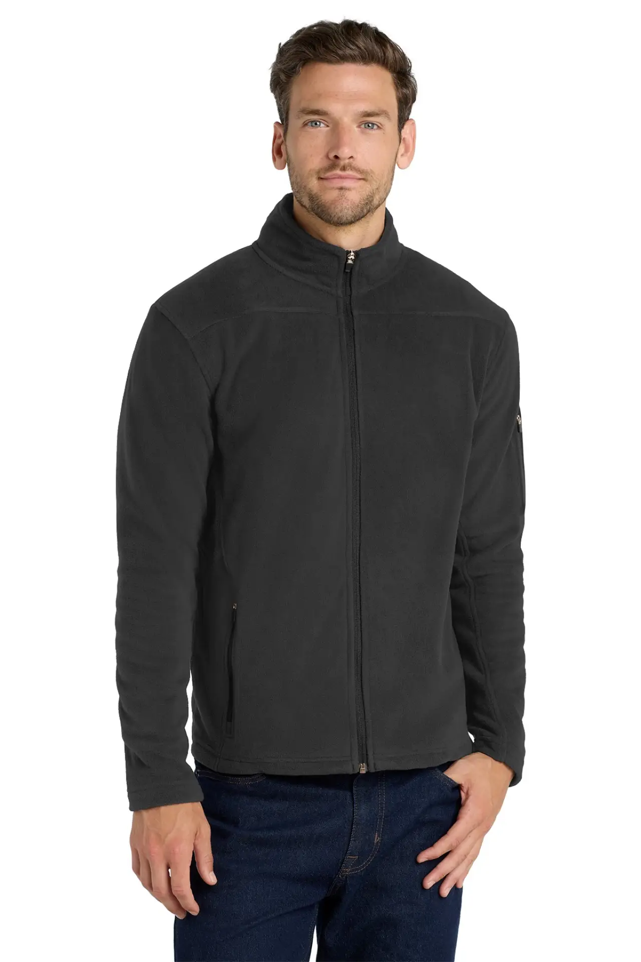 F233 - Port Authority® Summit Fleece Full-Zip Jacket - Black