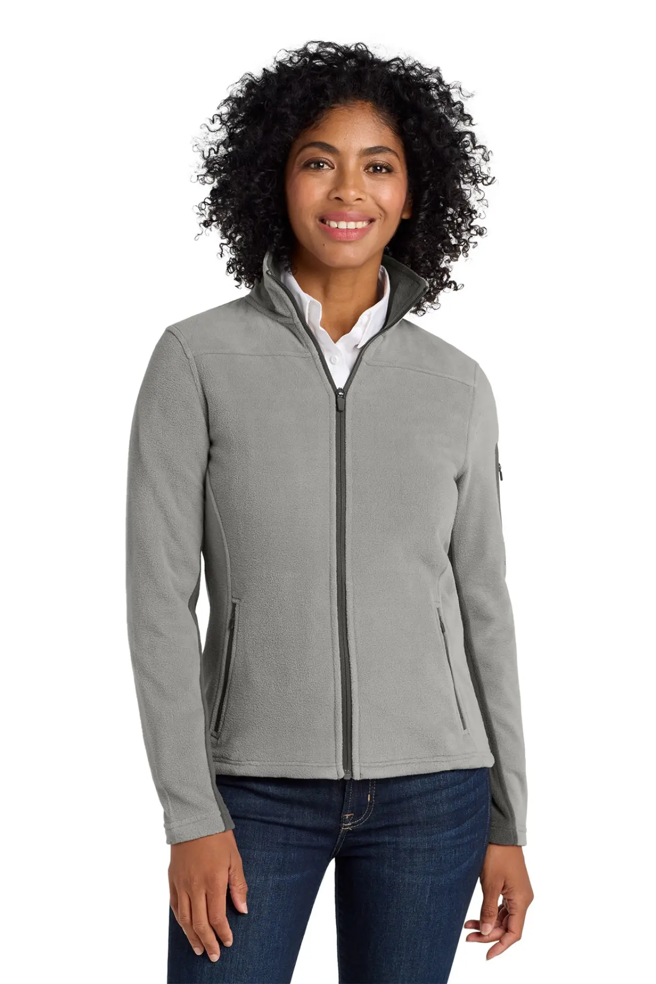 L233 - Port Authority® Women's Summit Fleece Full-Zip Jacket - Grey