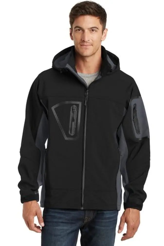 Waterproof Soft Shell Jacket - J798 - Black/Graphite - Also Available in Tall