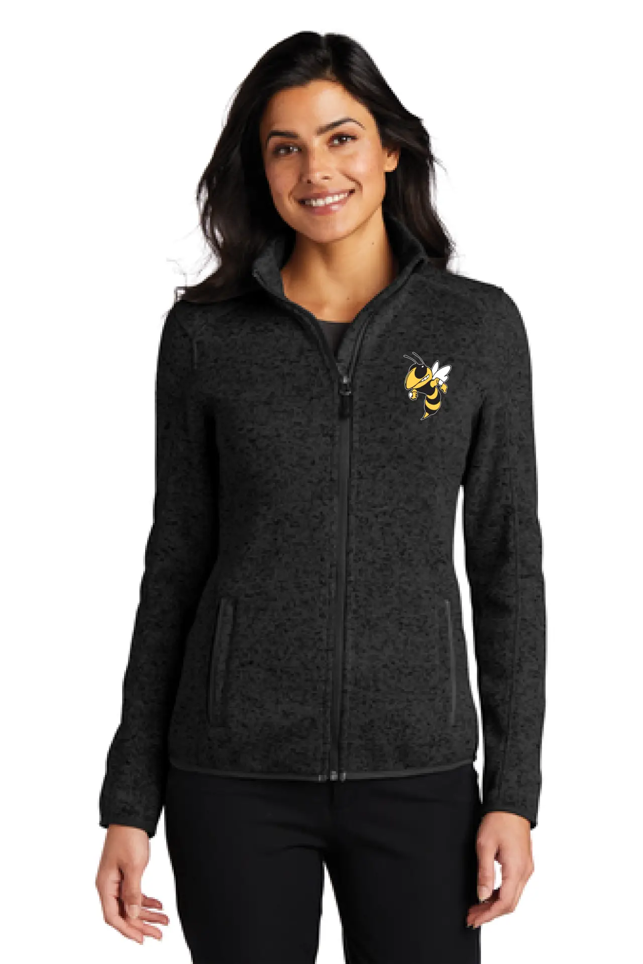 Ladies Port Authority Fleece Jacket with  Embroidered Mascot
