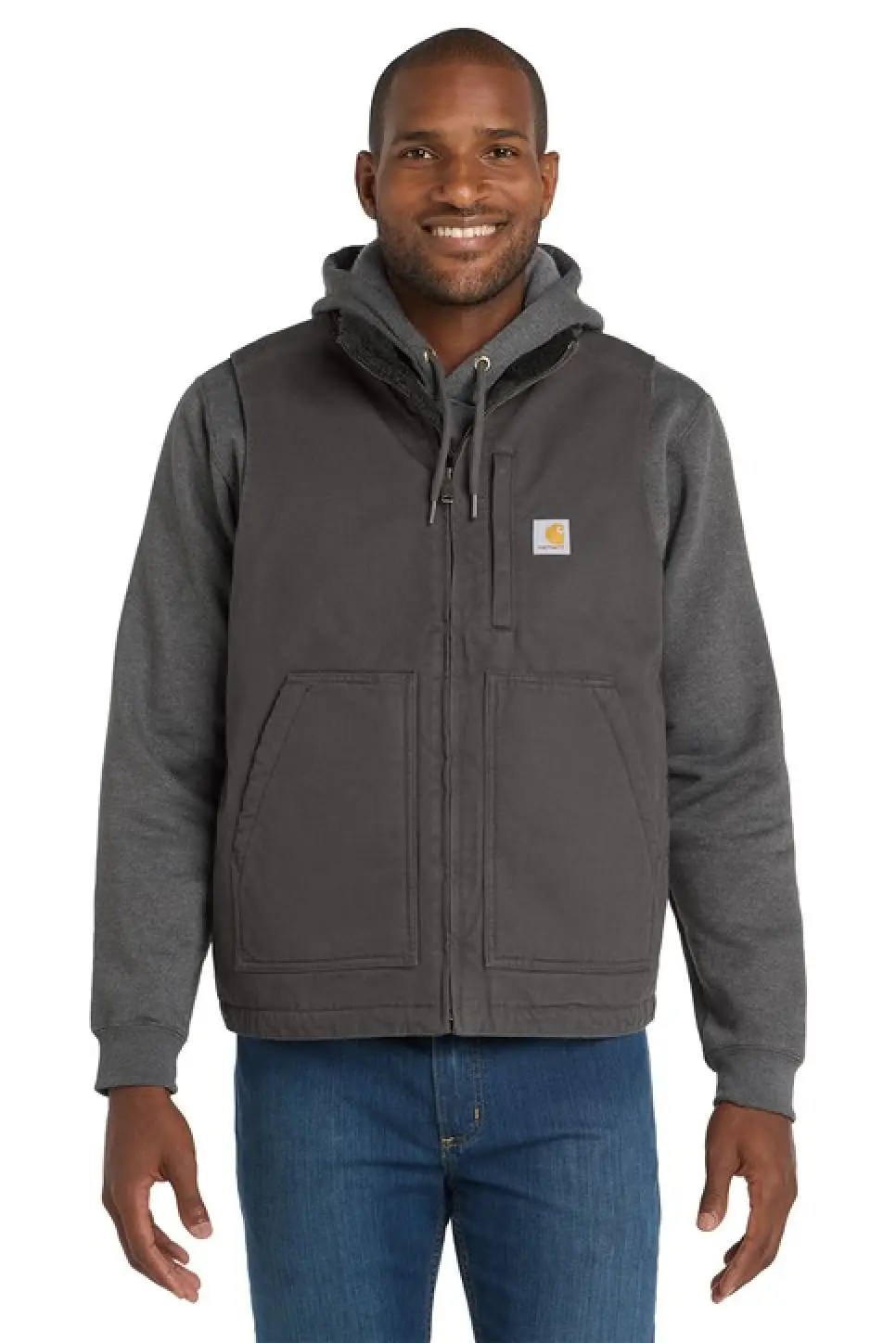 Carhartt® Sherpa-Lined Mock Neck Vest - TP