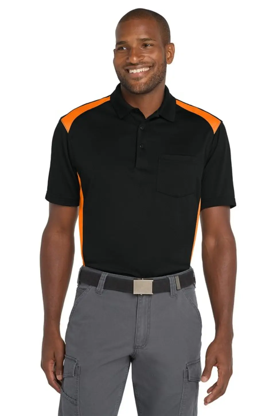 CS416 - CornerStone® Select Snag-Proof Two Way Colorblock Pocket Polo - Glidden
