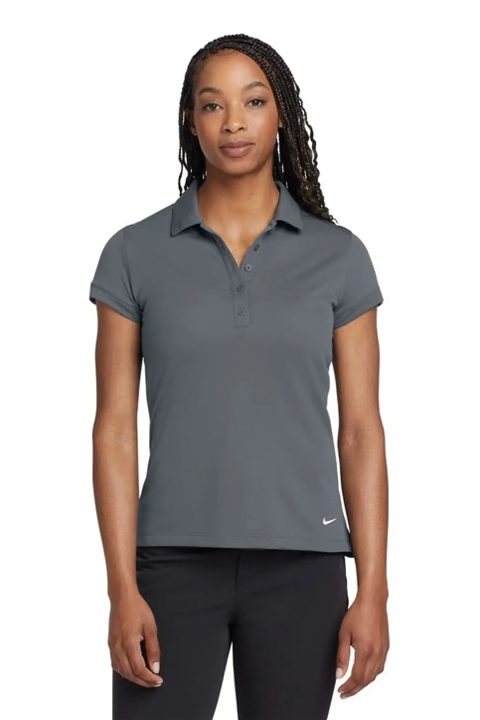 Nike Women's Dri-FIT Solid Icon Pique Modern Fit Polo - TP