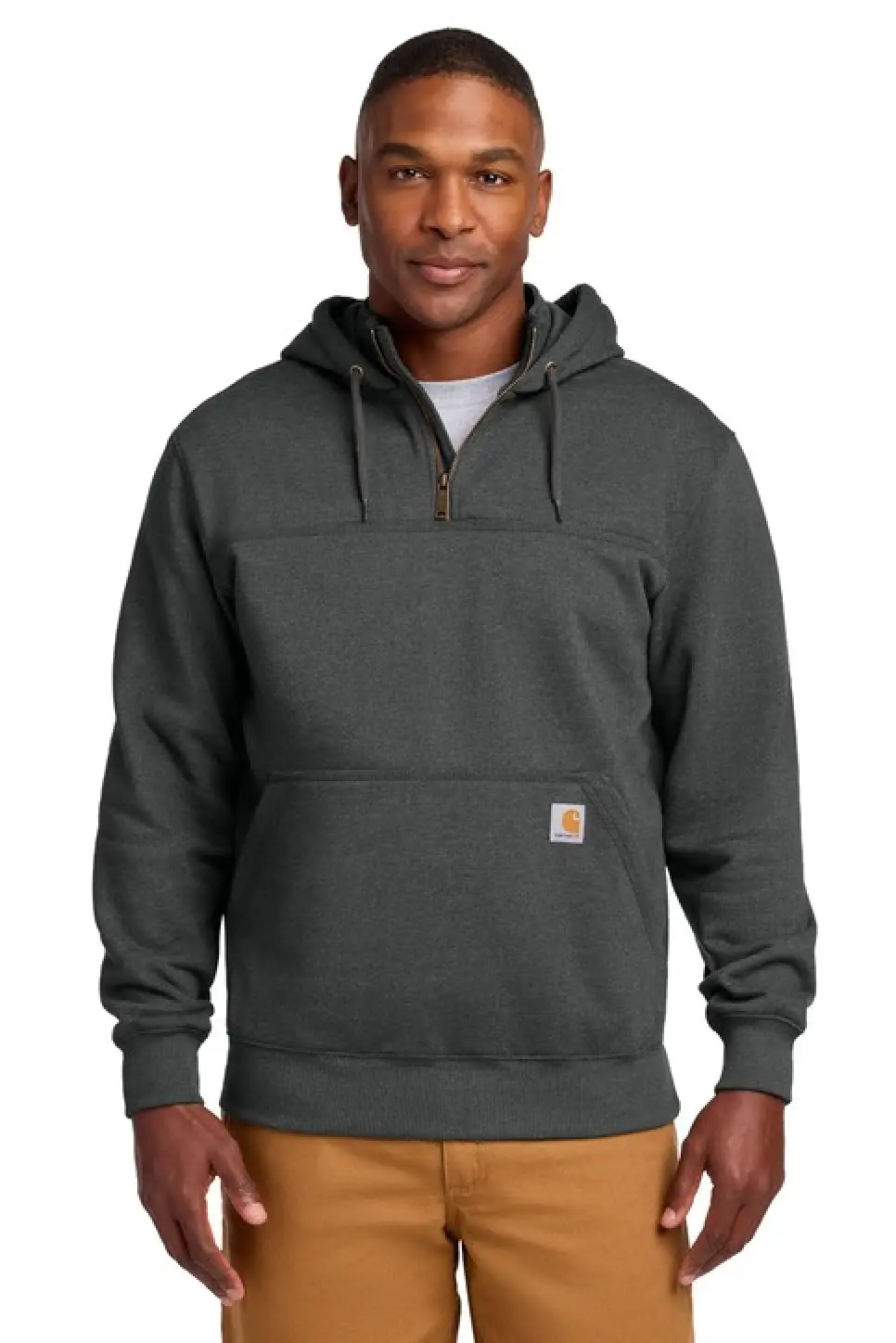 Carhartt Rain Defender® Paxton Heavyweight Hooded Zip Mock Sweatshirt - TP
