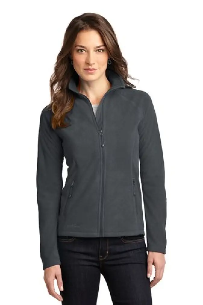 Eddie Bauer® Ladies Full-Zip Microfleece Jacket - EB225 Gray