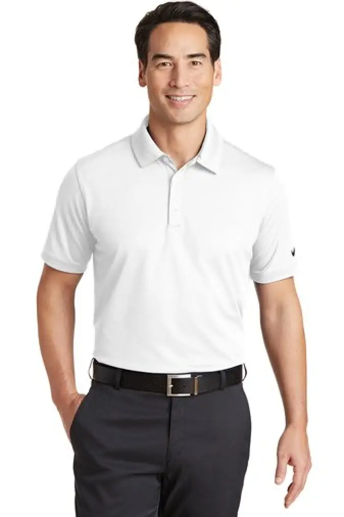 Nike Dri-FIT Solid Icon Pique Modern Fit Polo - 746099 - White