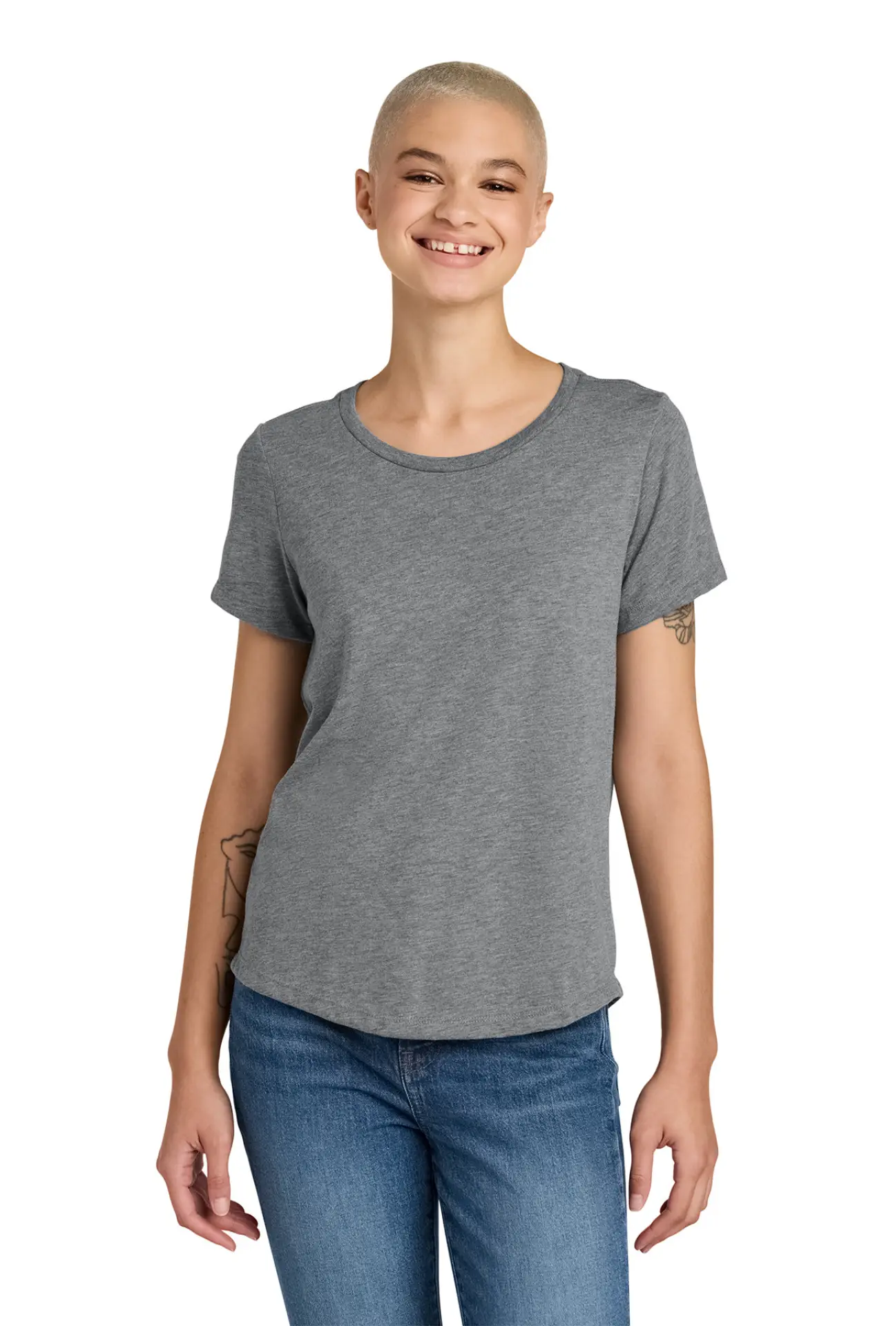 AL2015 Allmade® Women’s Relaxed Tri-Blend Scoop Neck Tee - FNB