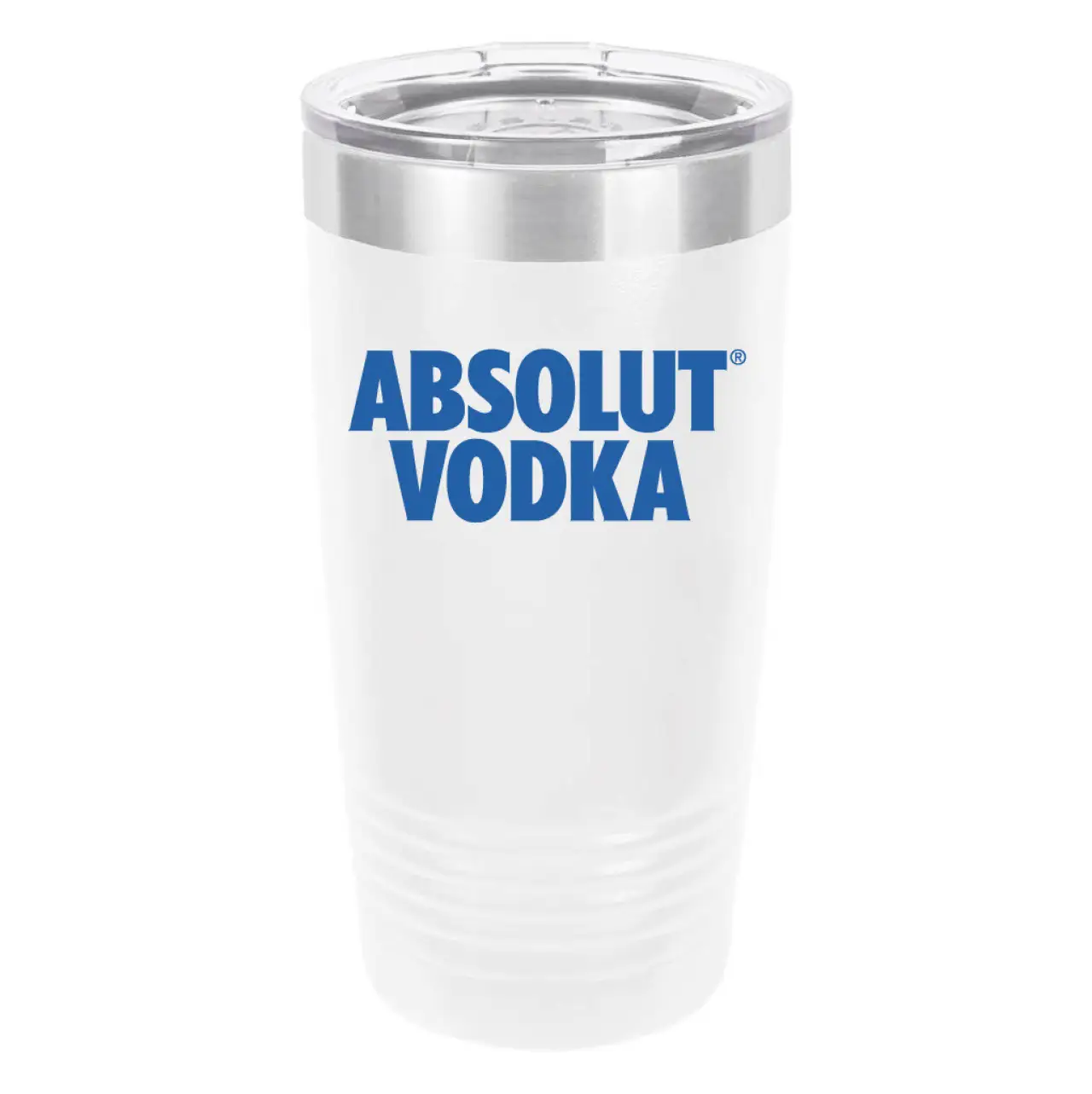 Polar Camel Absolut Vodka 20oz Tumbler - Ringneck Stainless Steel Tumbler Insulated Cup - Vacuum Insulated Tumbler with Clear Lid - Great Travel Tumbler - Premium Quality Stainless Steel Tumblers