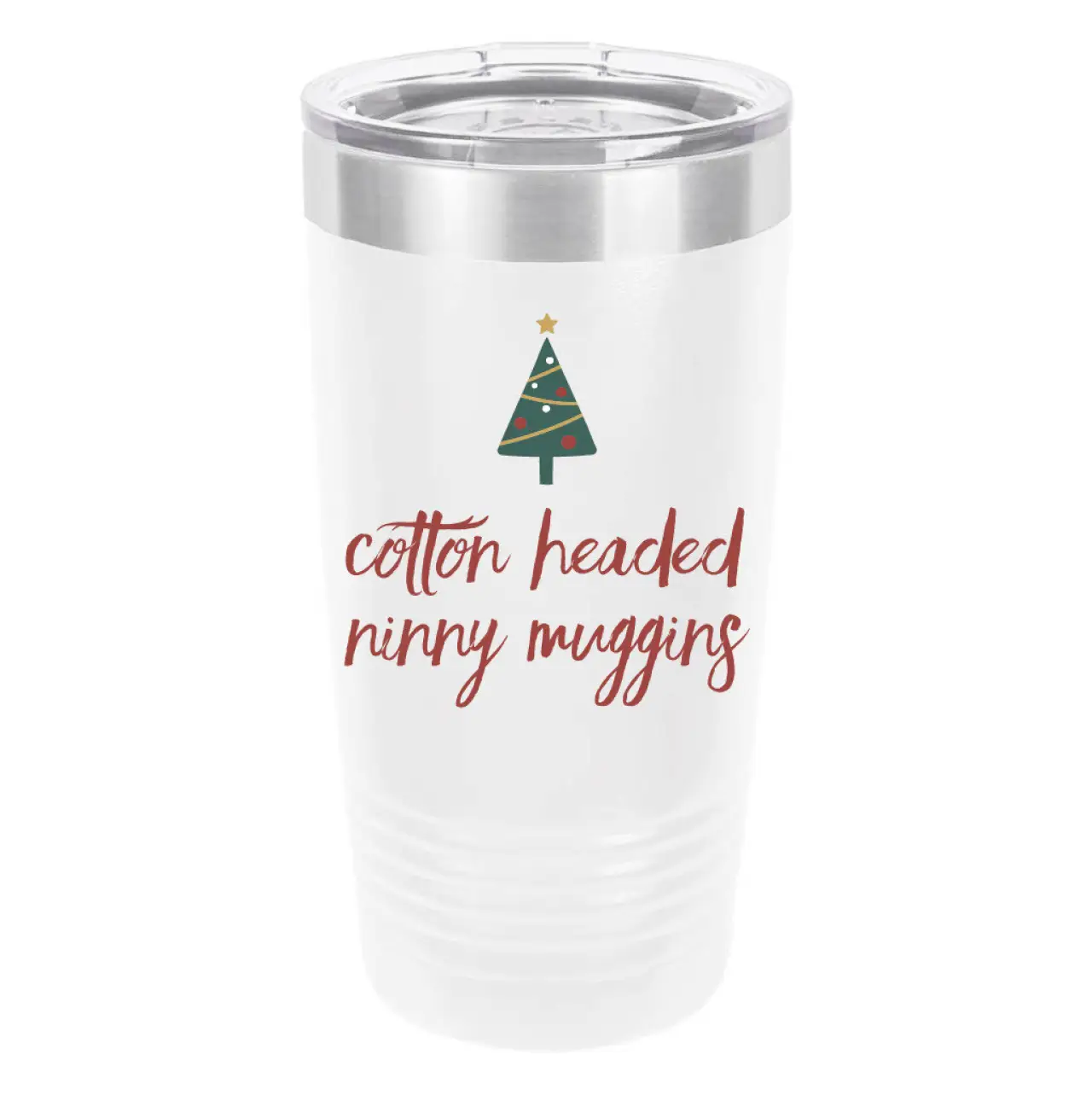 Polar Camel Cotton Headed Ninny Muggins 20oz Tumbler - Ringneck Stainless Steel Tumbler Insulated Cup - Vacuum Insulated Tumbler with Clear Lid - Great Travel Tumbler - Premium Quality Stainless Steel Tumblers