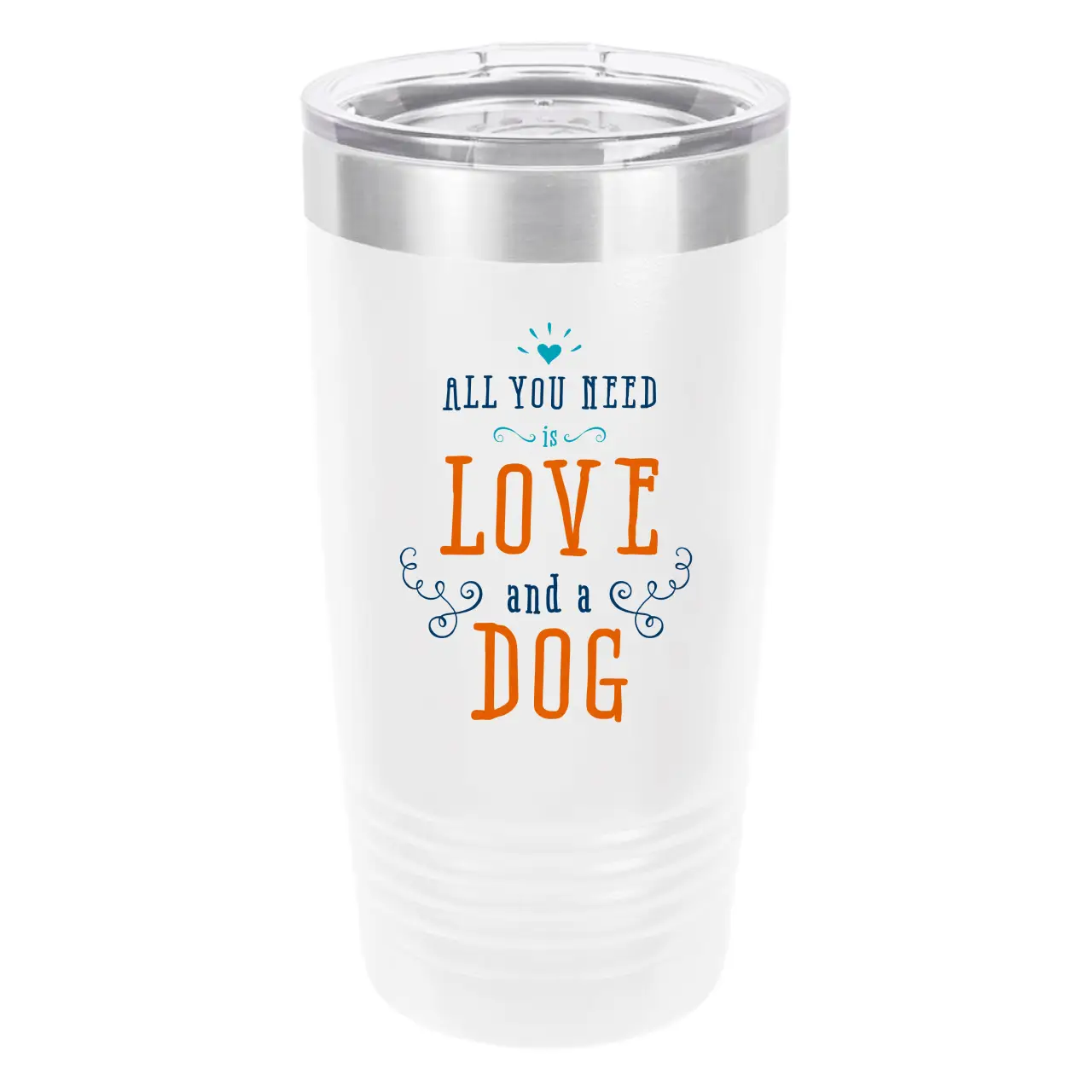Polar Camel All You Need 20oz Tumbler - Ringneck Stainless Steel Tumbler Insulated Cup - Vacuum Insulated Tumbler with Clear Lid - Great Travel Tumbler - Premium Quality Stainless Steel Tumblers