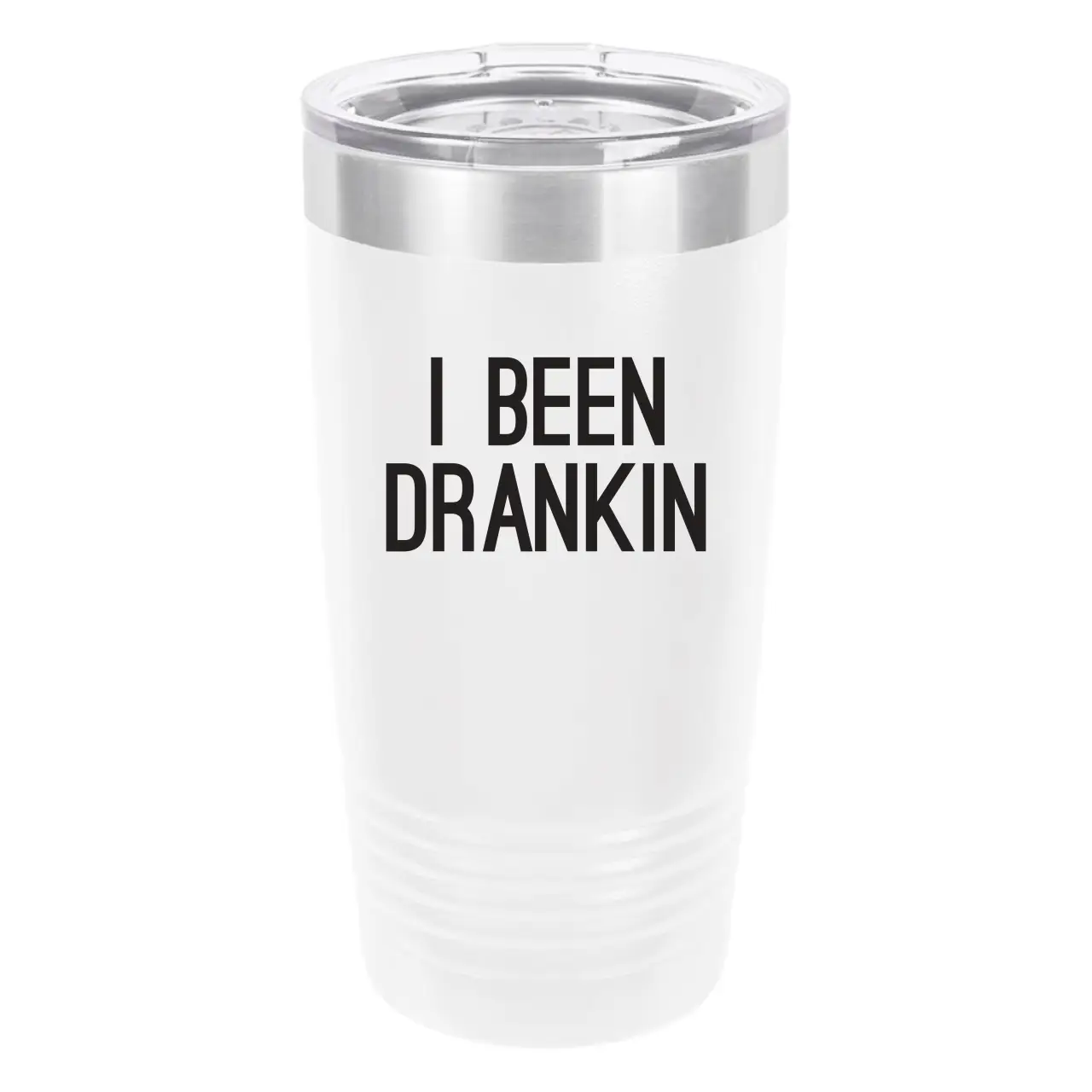 Polar Camel I Been Drankin 20oz Tumbler - Ringneck Stainless Steel Tumbler Insulated Cup - Vacuum Insulated Tumbler with Clear Lid - Great Travel Tumbler Premium Quality Stainless Steel Tumbler