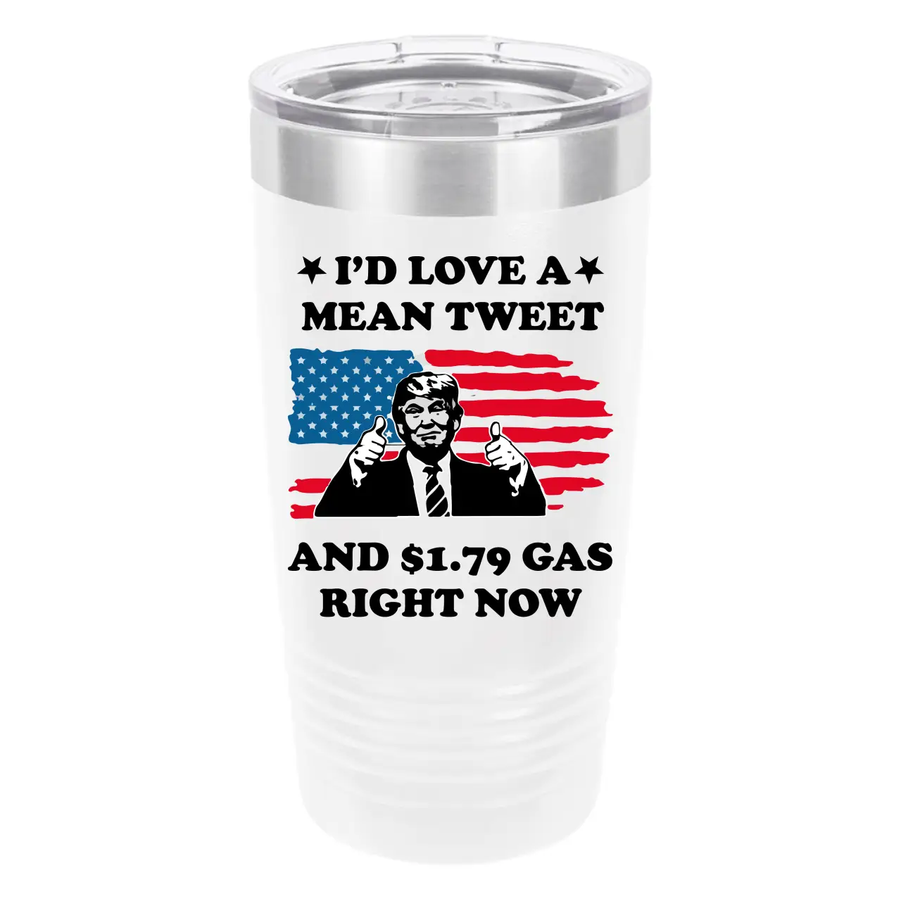 Polar Camel Mean Tweet 20oz Tumbler - Ringneck Stainless Steel Tumbler Insulated Cup - Vacuum Insulated Tumbler with Clear Lid - Great Travel Tumbler Premium Quality Stainless Steel Tumbler