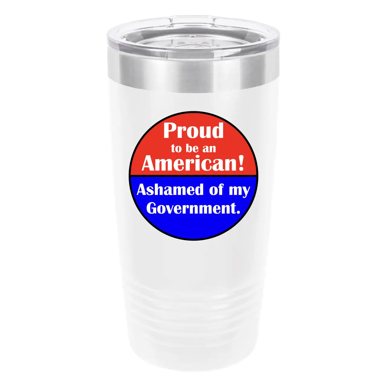Polar Camel Proud to be an American 20oz Tumbler - Ringneck Stainless Steel Tumbler Insulated Cup - Vacuum Insulated Tumbler with Clear Lid - Great Travel Tumbler Premium Quality Stainless Steel Tumbler