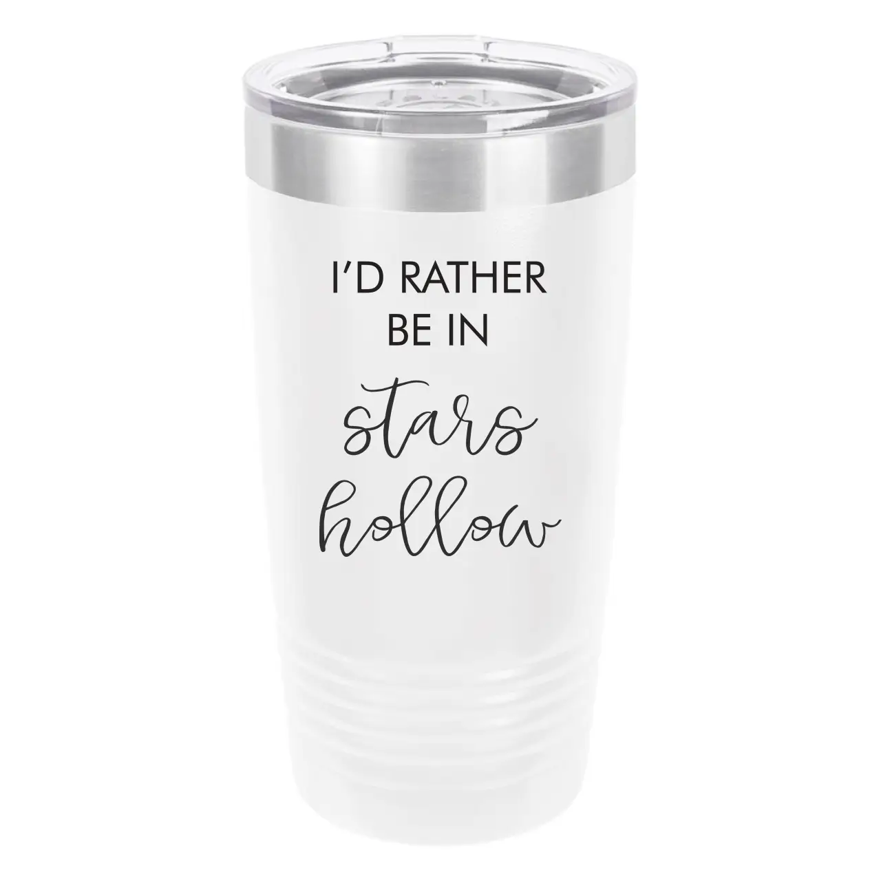 Polar Camel Stars Hollow 20oz Tumbler - Ringneck Stainless Steel Tumbler Insulated Cup - Vacuum Insulated Tumbler with Clear Lid - Great Travel Tumbler Premium Quality Stainless Steel Tumbler