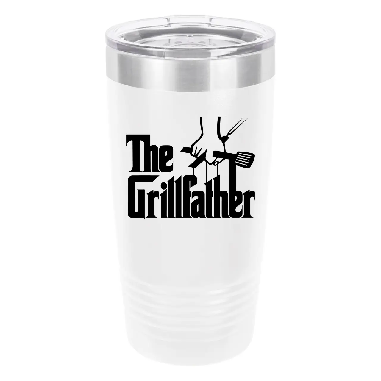 Polar Camel The Girlfather 20oz Tumbler - Ringneck Stainless Steel Tumbler Insulated Cup - Vacuum Insulated Tumbler with Clear Lid - Great Travel Tumbler Premium Quality Stainless Steel Tumbler