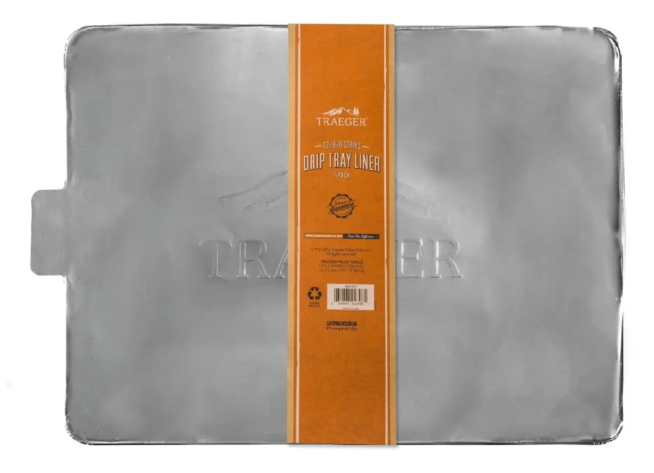 TRAEGER DRIP TRAY LINERS - 5 PACK - PRO 34 GRILL