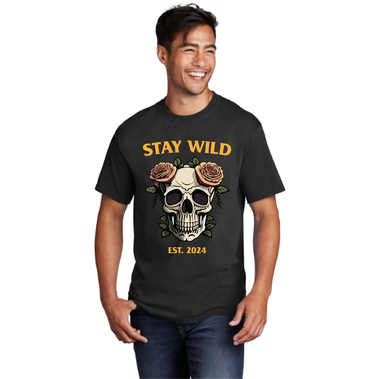 Stay Wild Skull Tee PC54