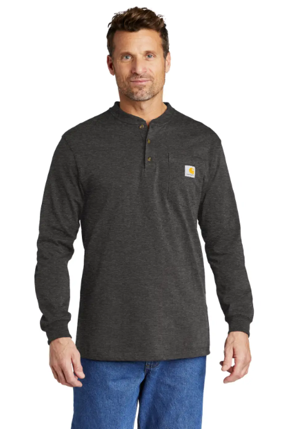 Carhartt® Long Sleeve Henley T-Shirt - Greenacres