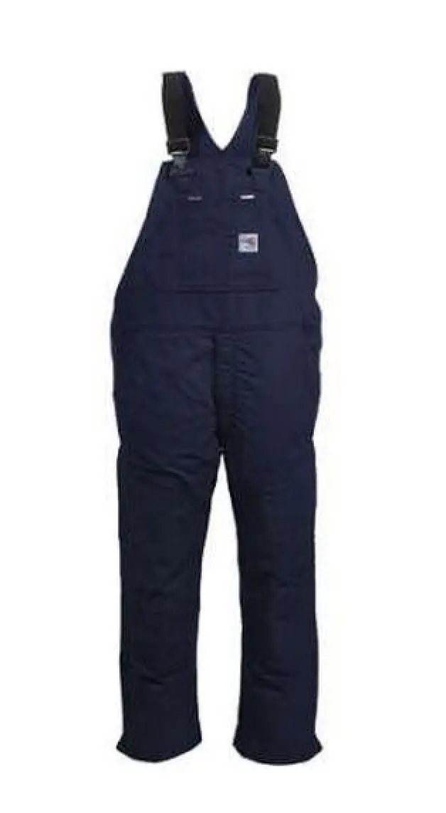 Carhartt Men's Flame-Resistant Navy Duck Bib Overall