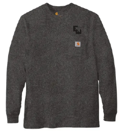 Embroidered Carhartt ® Workwear Pocket Long Sleeve T-Shirt - CTK126