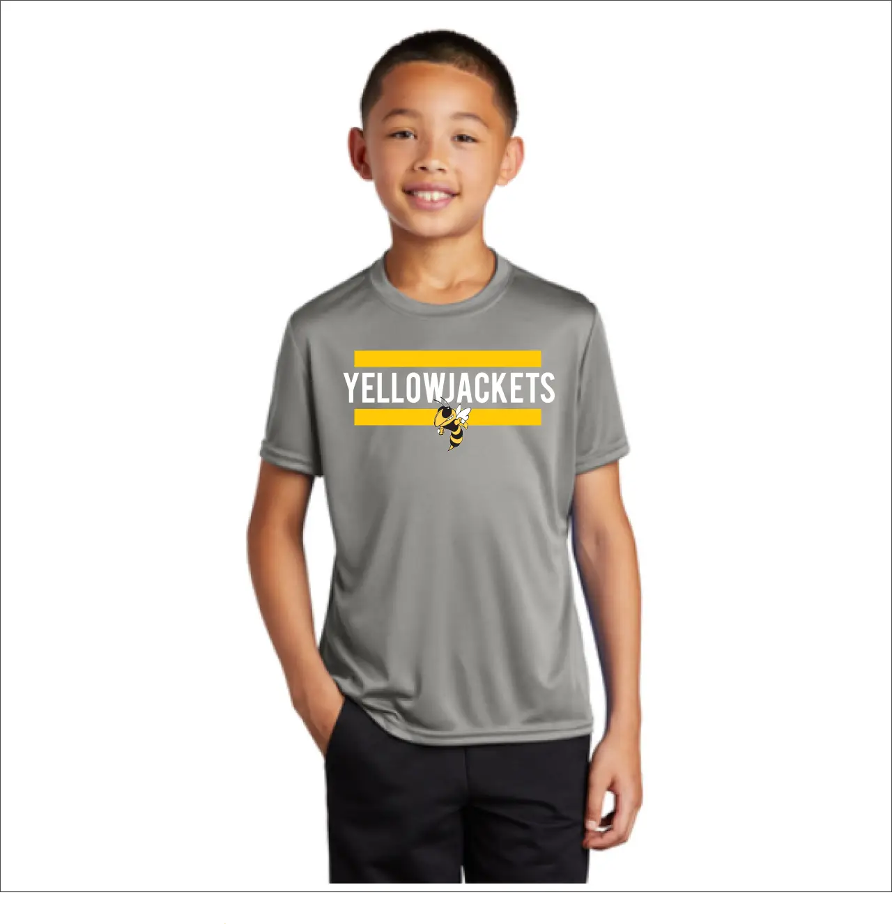 Port & Company® Youth Core Cotton Tee with Mascot