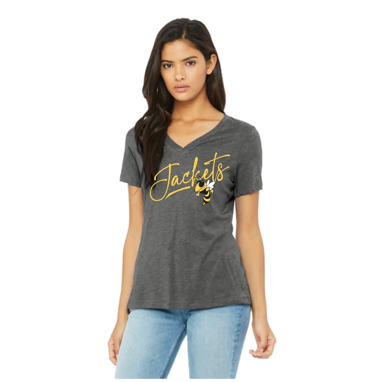 BELLA+CANVAS® Women’s Relaxed Triblend V-Neck Tee