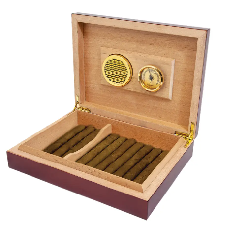 HMD01 Rosewood Piano Finish Humidor - SaverSystems