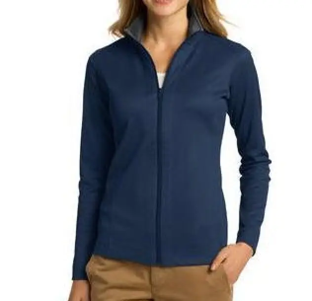 Port Authority Ladies Vertical Textured Full-Zip Jacket - TPMECH