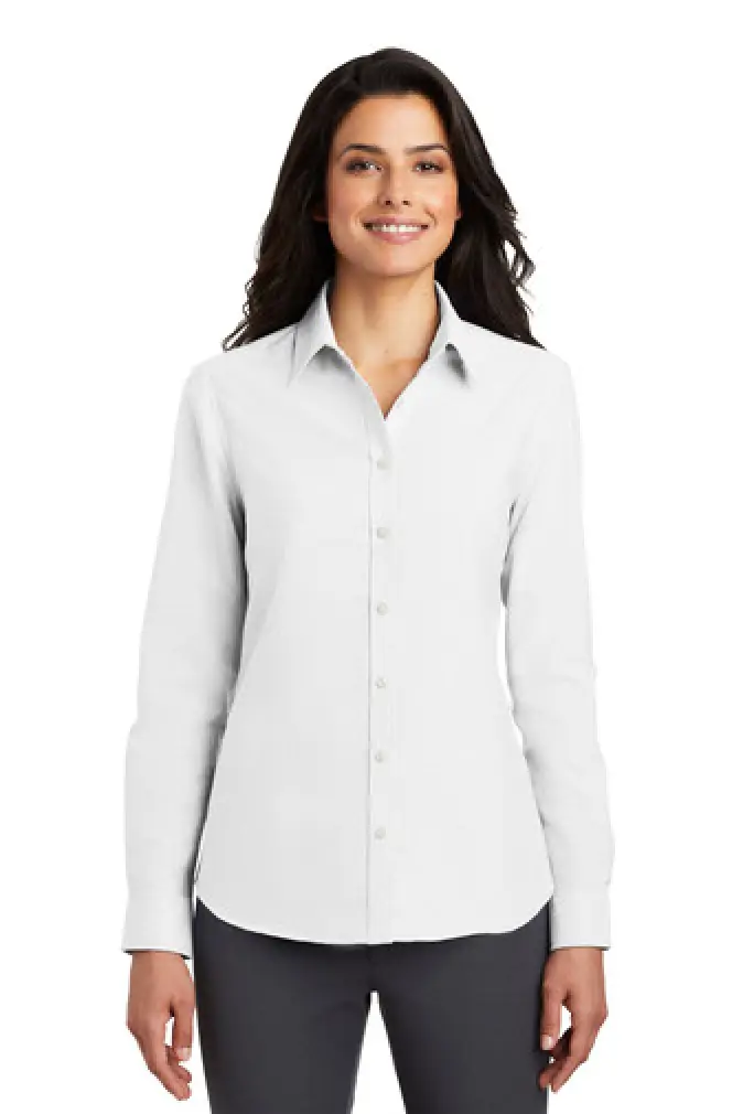 L658 Port Authority® Ladies SuperPro™ Oxford Shirt