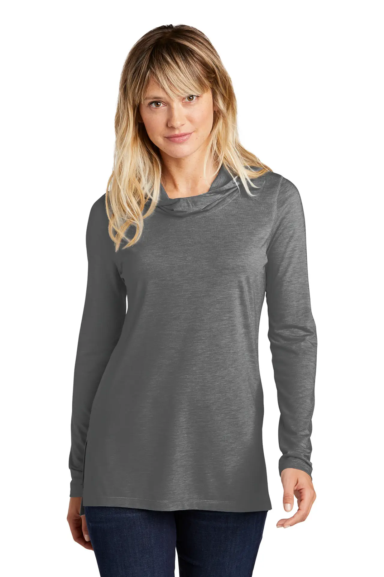 LST406 Sport-Tek® Women's PosiCharge ® Tri-Blend Wicking Long Sleeve Hoodie - FNB
