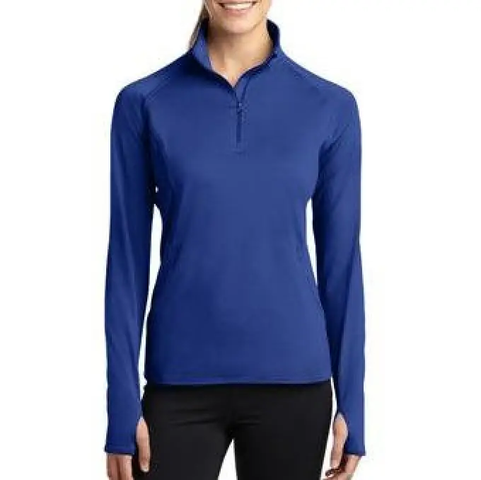 Sport-Tek Ladies Sport-Wick Stretch 1/2-Zip Pullover - TPMECH