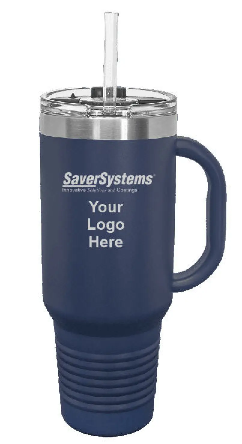 LTM7406 Polar Camel 40 oz. Navy Blue Travel Mug - SaverSystems