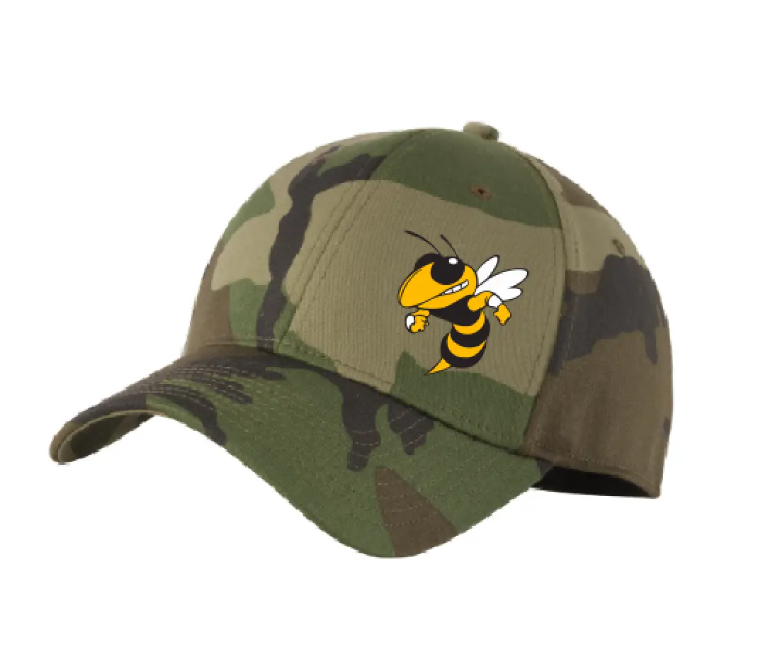 New Era® - Structured Stretch Cotton Cap With Embroidered Mascot