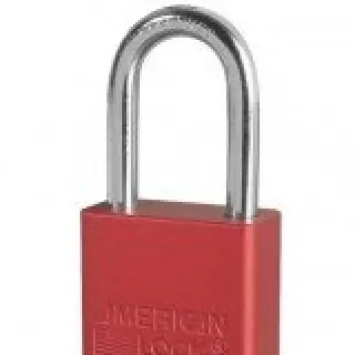 Lockout Padlock, KA, Red 1/4in Shackle Dia