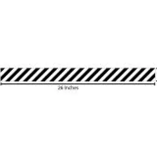 Stripes Reflective Sticker - Black