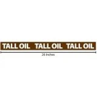 Tall Oil Reflective Sticker - Brown