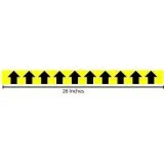 Vertical Arrows Yellow Reflective Sticker