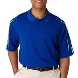 Adidas Men's ClimaLite 3-Stripes Cuff Polo